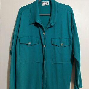 BUCKETLIST Turquoise Utility Jacket